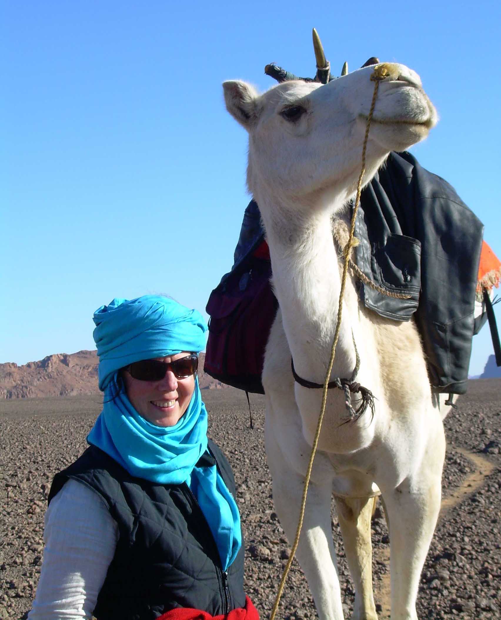 Our president in the Sahara Desert