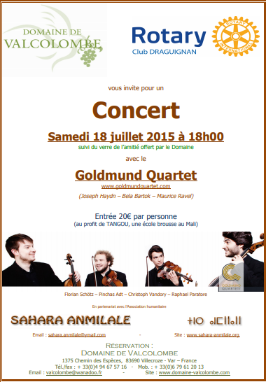 Concert Goldmund Quartett 2015
