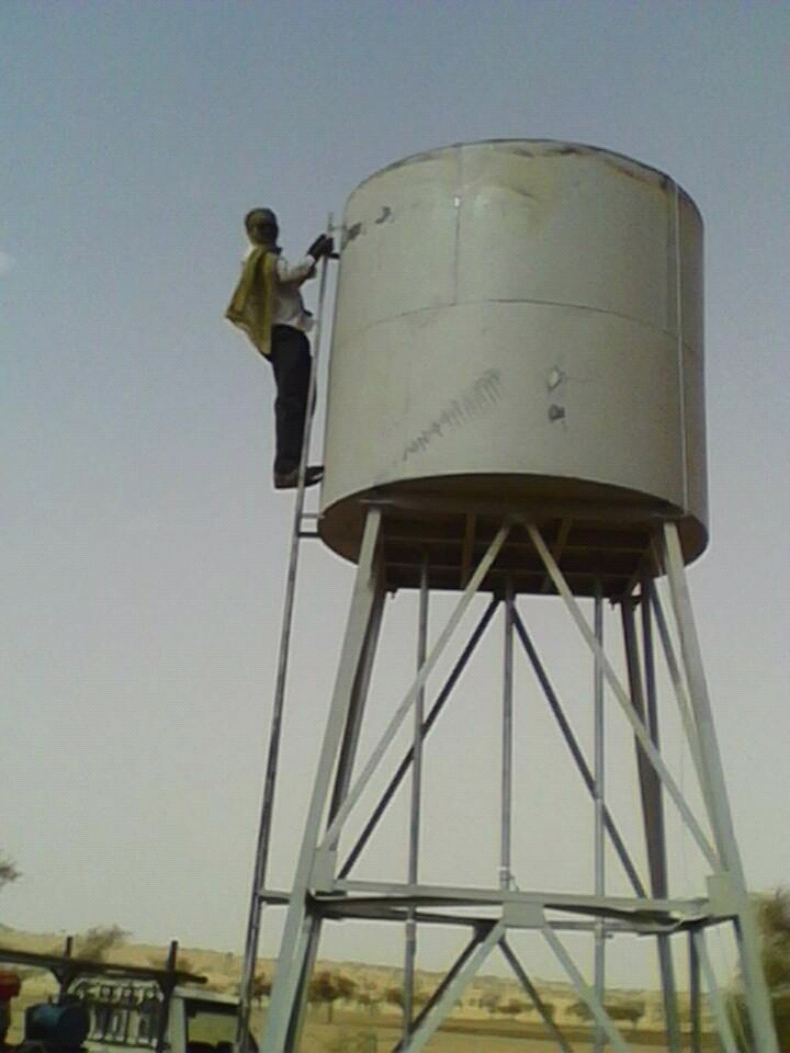 the water tower next to the well of Tangou