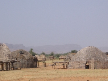 millet huts in Tangou